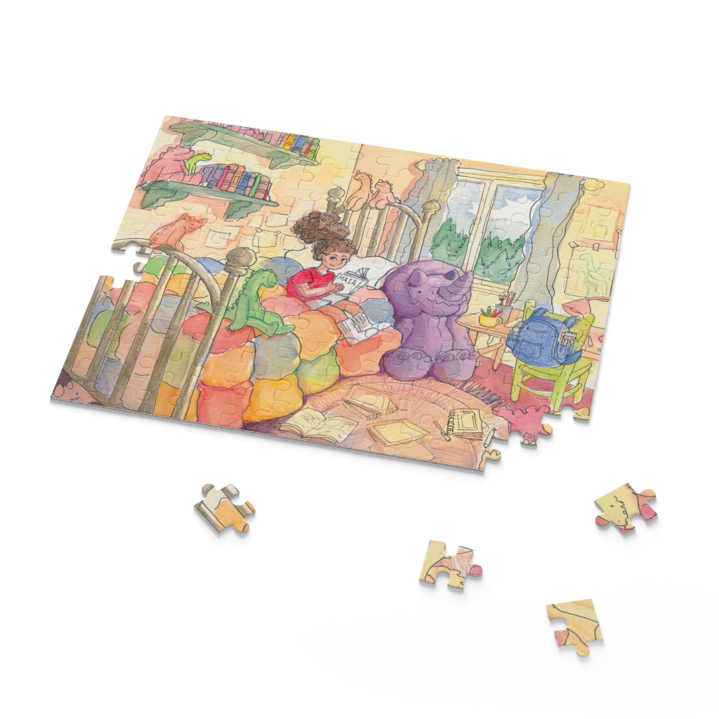 Lily and Maia's Dino Adventure Puzzle (500 pcs)